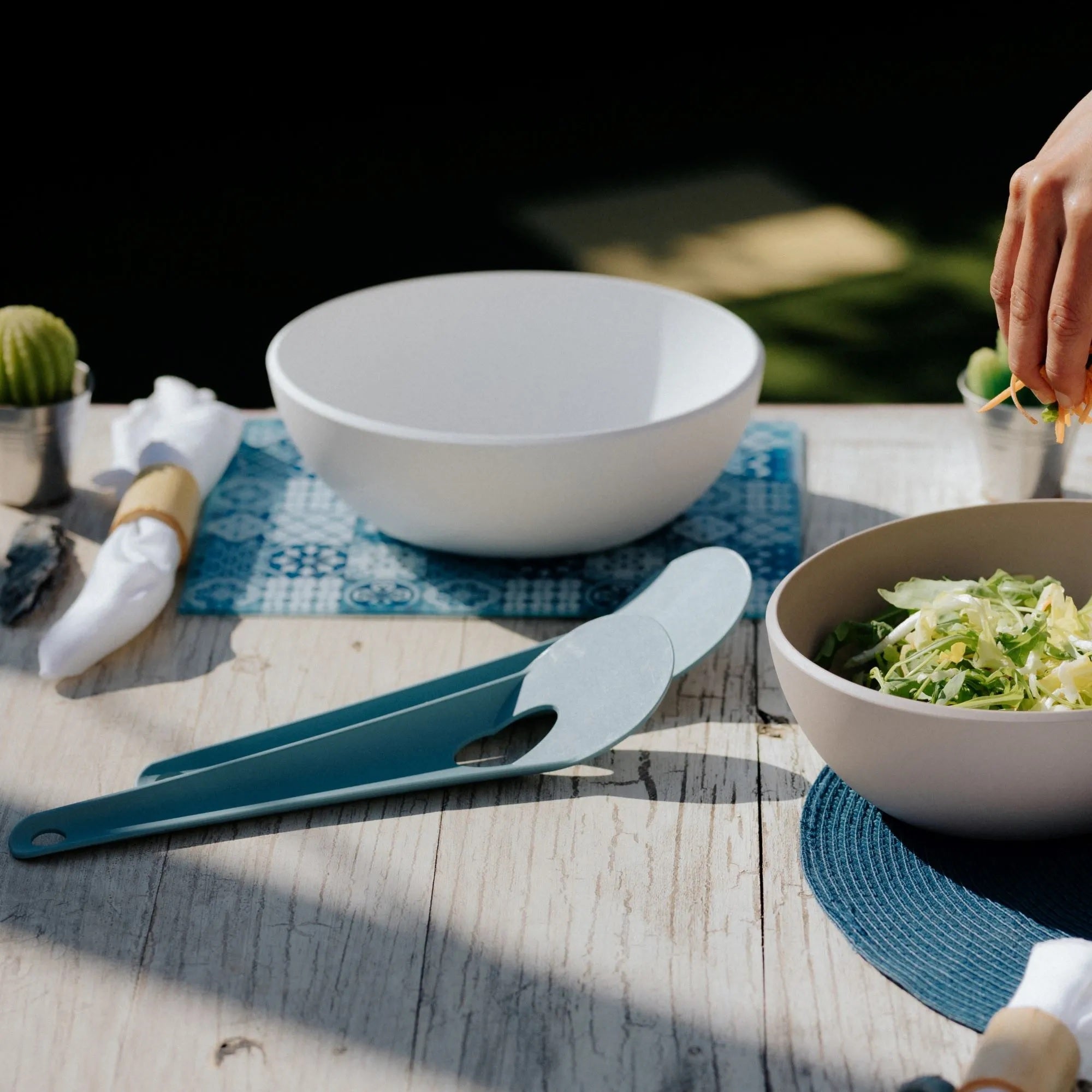 PANGEA Salad Servers - Green