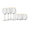 Scarlett Set 8pcs ( 4 Glass + 4 Tumblers )