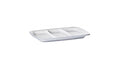SQUARE Hors D'Oeuvres Tray 3 sections 28x20.5cm - White