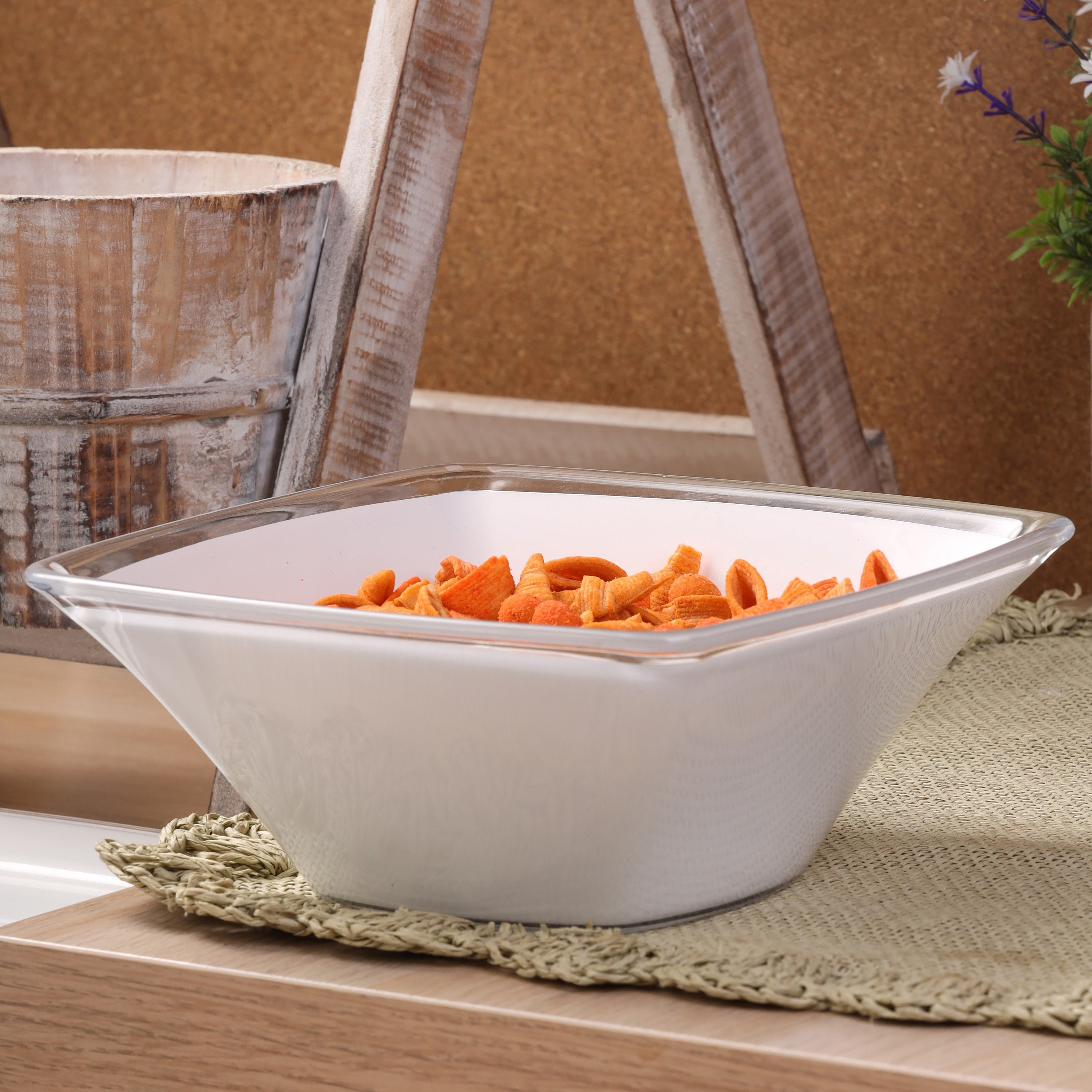 SQUARE Bowl 20cm - White