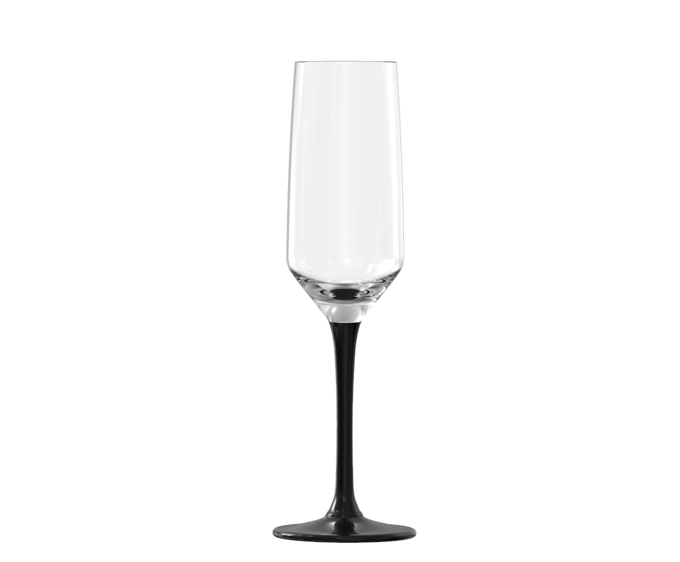 CARRE BLACK flute 22cl - 6pcs