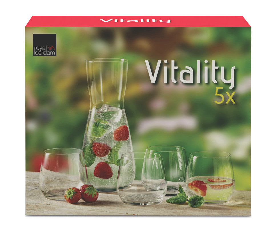 Set VITALITY (DECANTER + 4 TUMBLERS)