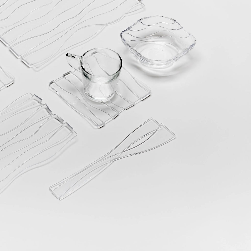 OYSTER Salad Servers - Clear
