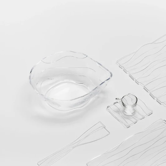 OYSTER Salad Servers - Clear