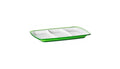 SQUARE Hors D'Oeuvres Tray 3 sections 28x20.5cm - Green