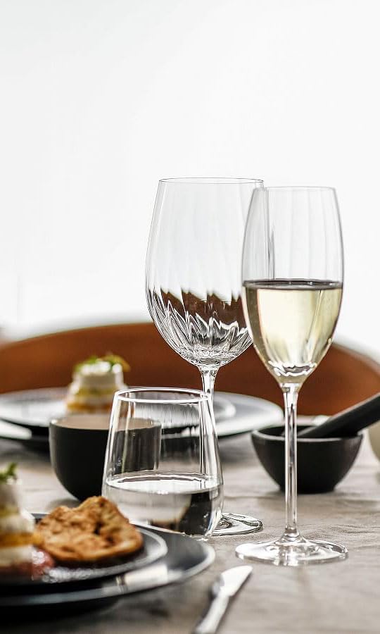 PLISSÉ Set 12pcs ( 4 Glass + 4 Glass + 4 Tumblers )