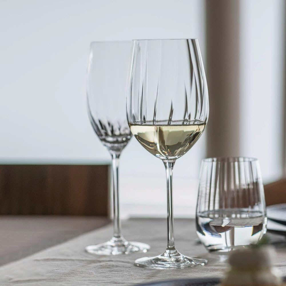 PLISSÉ Set 12pcs ( 4 Glass + 4 Glass + 4 Tumblers )