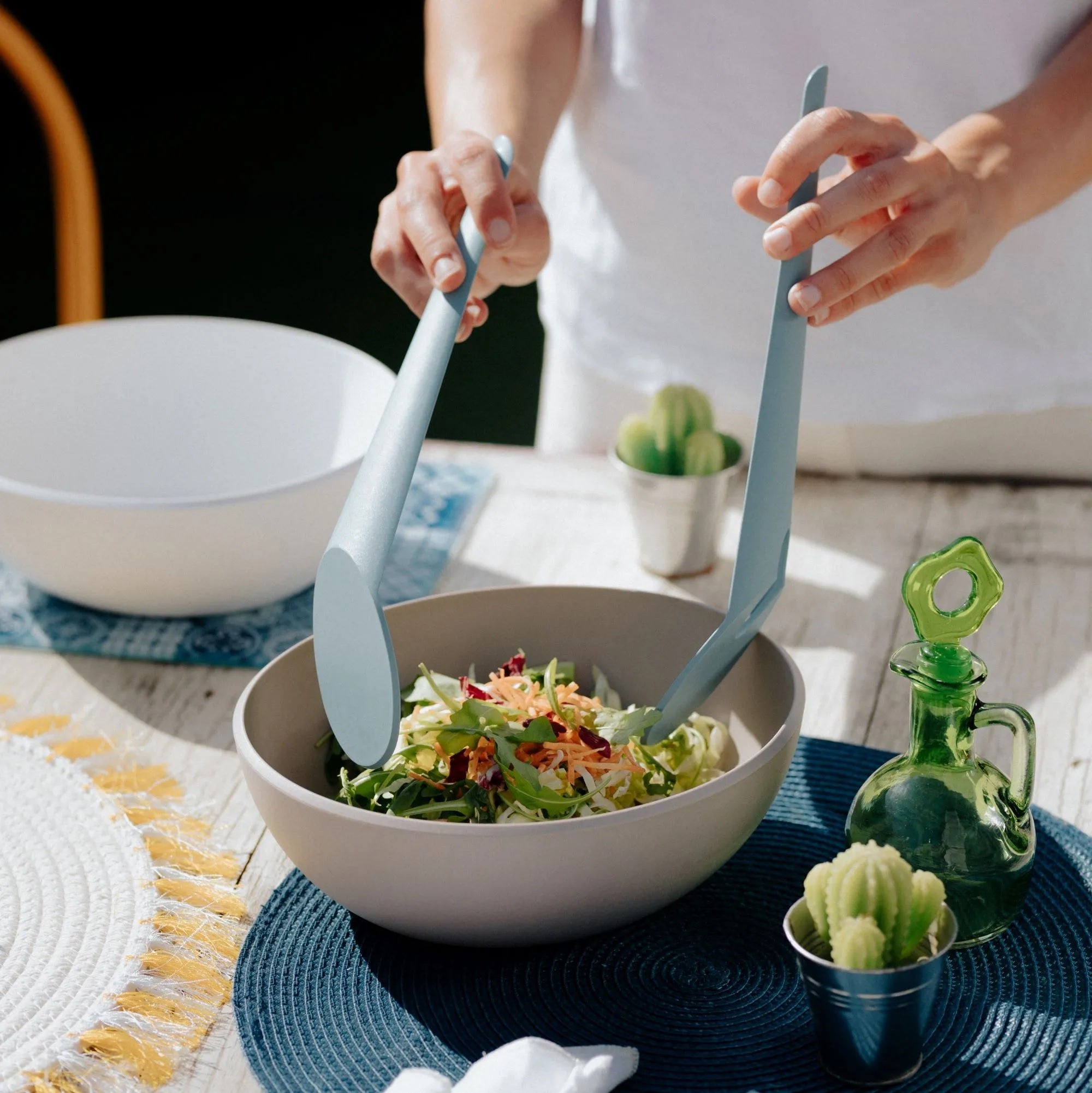 Pangea Salad Bowl 25*29*9.5 cm - White