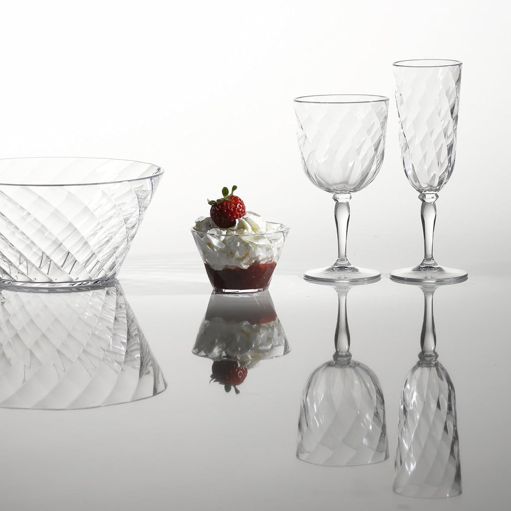 DIAMOND Flute 17.5cl - Clear - 4pcs
