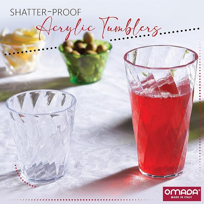 DIAMOND Glasses OF 35cl - Clear - 4pcs
