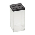 Brickstore Canister 10x10x20,5 cm.- 1,5 lt Capacity - Black