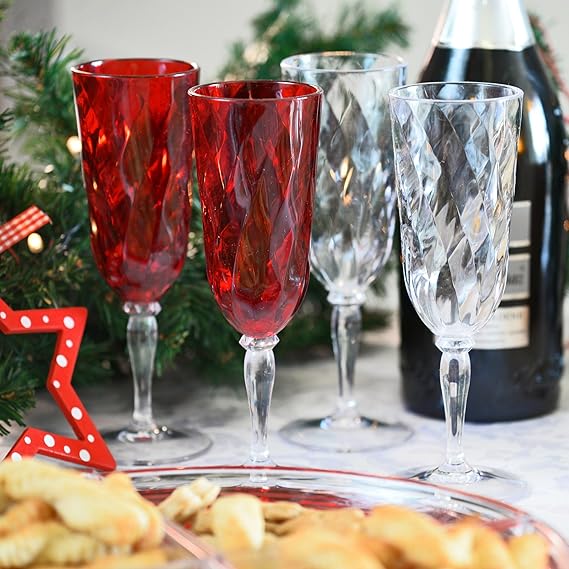 DIAMOND Flute 17.5cl - Assorted - 4pcs