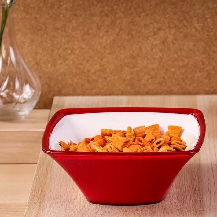 SQUARE Bowl 24.5cm - Red