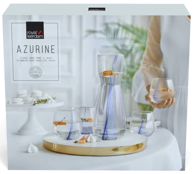 Set AZURINE (DECANTER + 4 TUMBLERS)