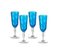 DIAMOND Flute 17.5cl - Turquoise - 4pcs