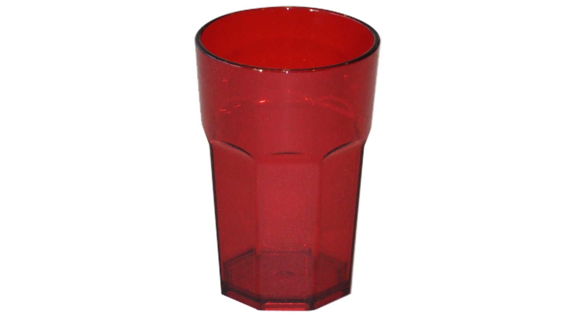 HAPPY DRINK Octagonal H.B. 400ml - Red - 6pcs