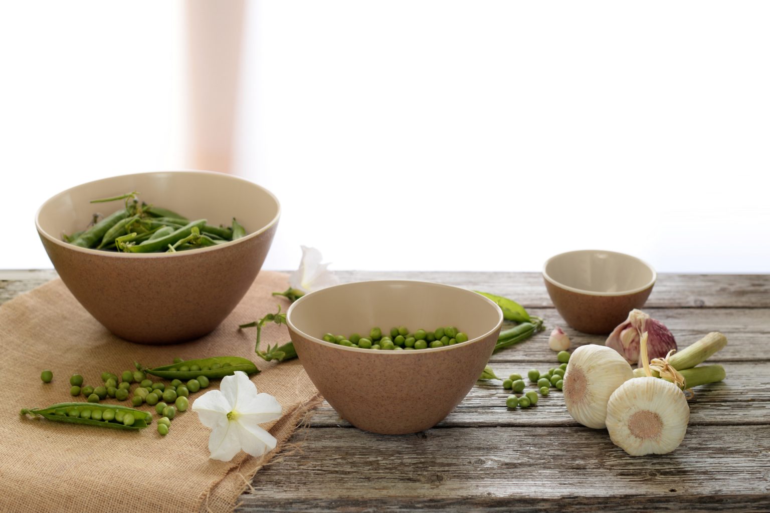 ECOLIVING Bowl 12cm - Ivory - Set of 3