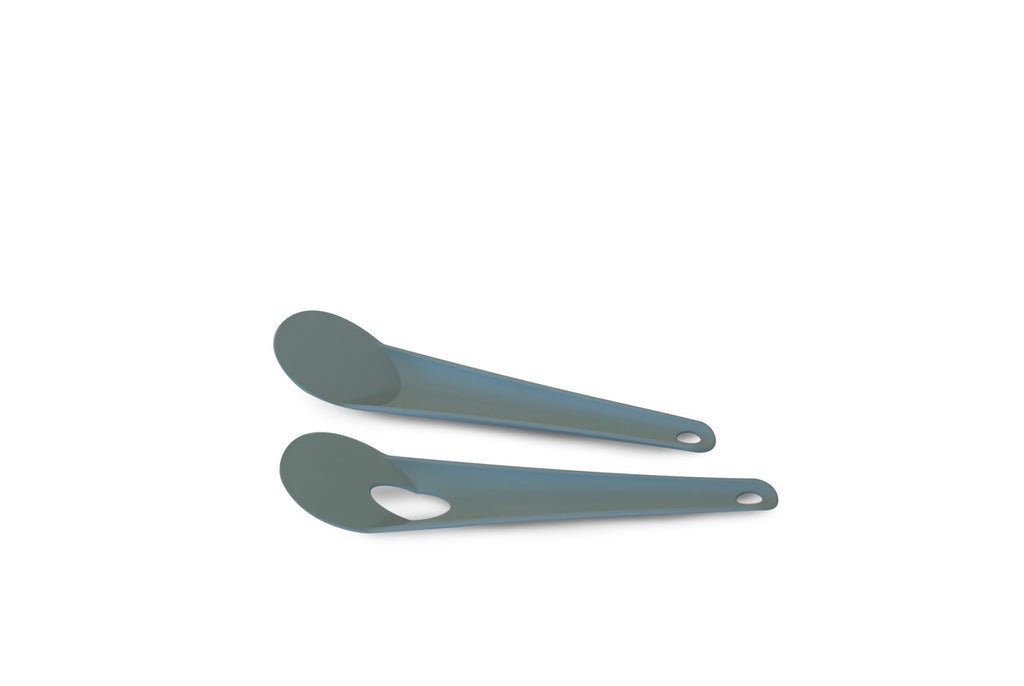 PANGEA Salad Servers - Aqua