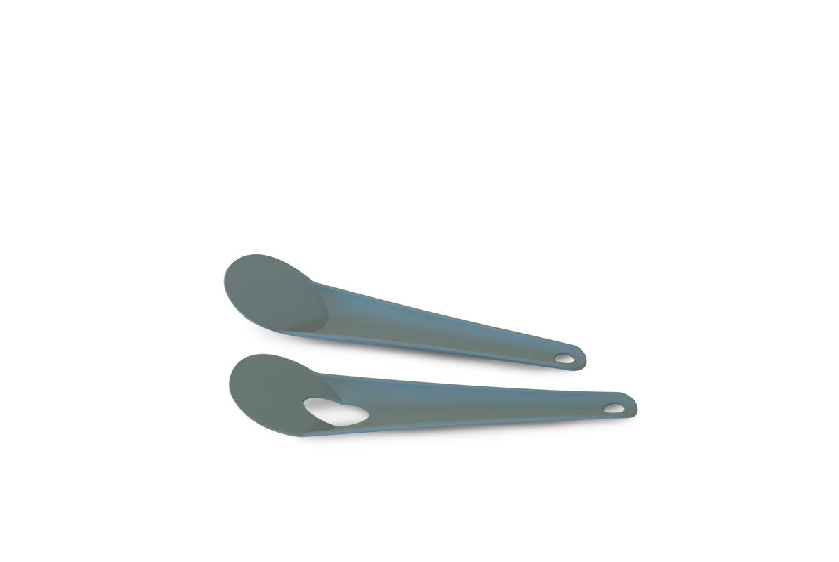 PANGEA Salad Servers - Aqua