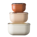 Leak Proof PULL BOX Square 3 Pcs. Set - Sunrise