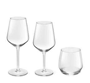MADELINE SENSE & STYLE Set 12pcs ( 4 Glass + 4 Glass + 4 Tumblers )