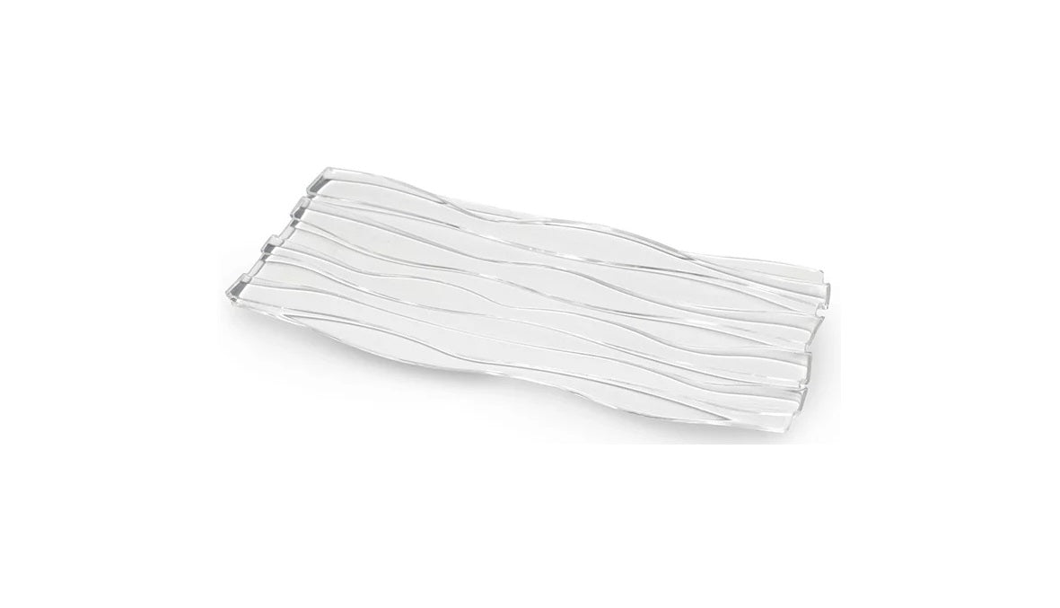 OYSTER Serving Plate 34.5x17cm - Clear