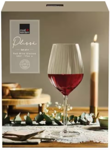 PLISSÉ Red Wine 50cl - 4pcs