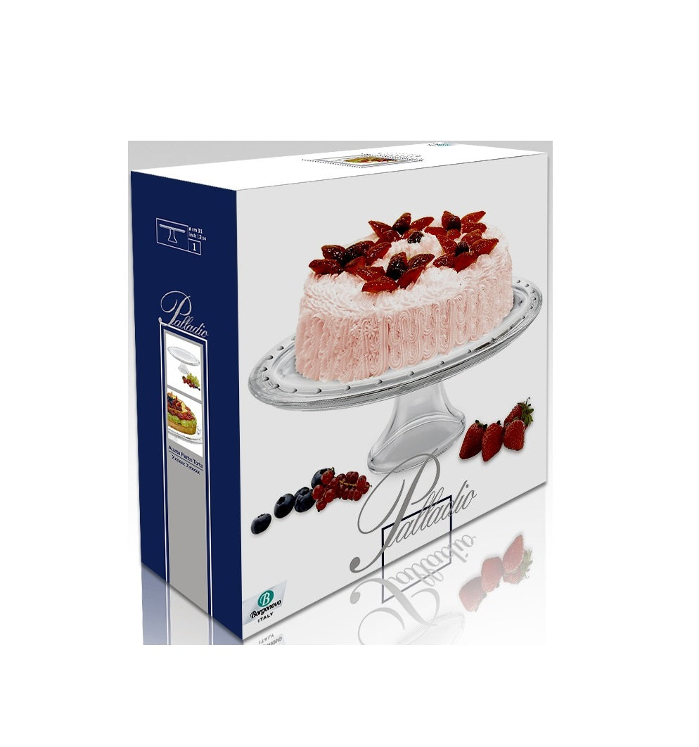 PALLADIO FOOTED CAKE PLATE 31 CM.