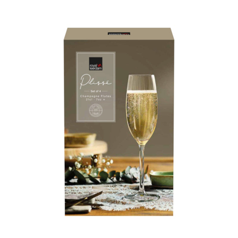 PLISSÉ Flute 21cl - 4pcs
