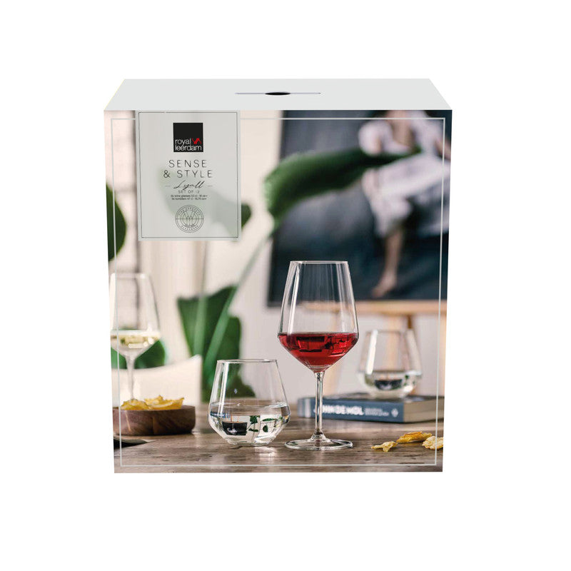 LYALL SENSE & STYLE Set 12pcs ( 6 Glass + 6 Tumblers )