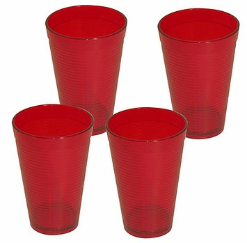 SAMBA Tumblers OF 27.5cl - Red - 4pcs