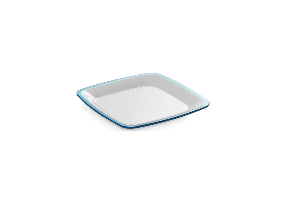 SQUARE Deep Plate 20cm - Turquoise - 3pcs