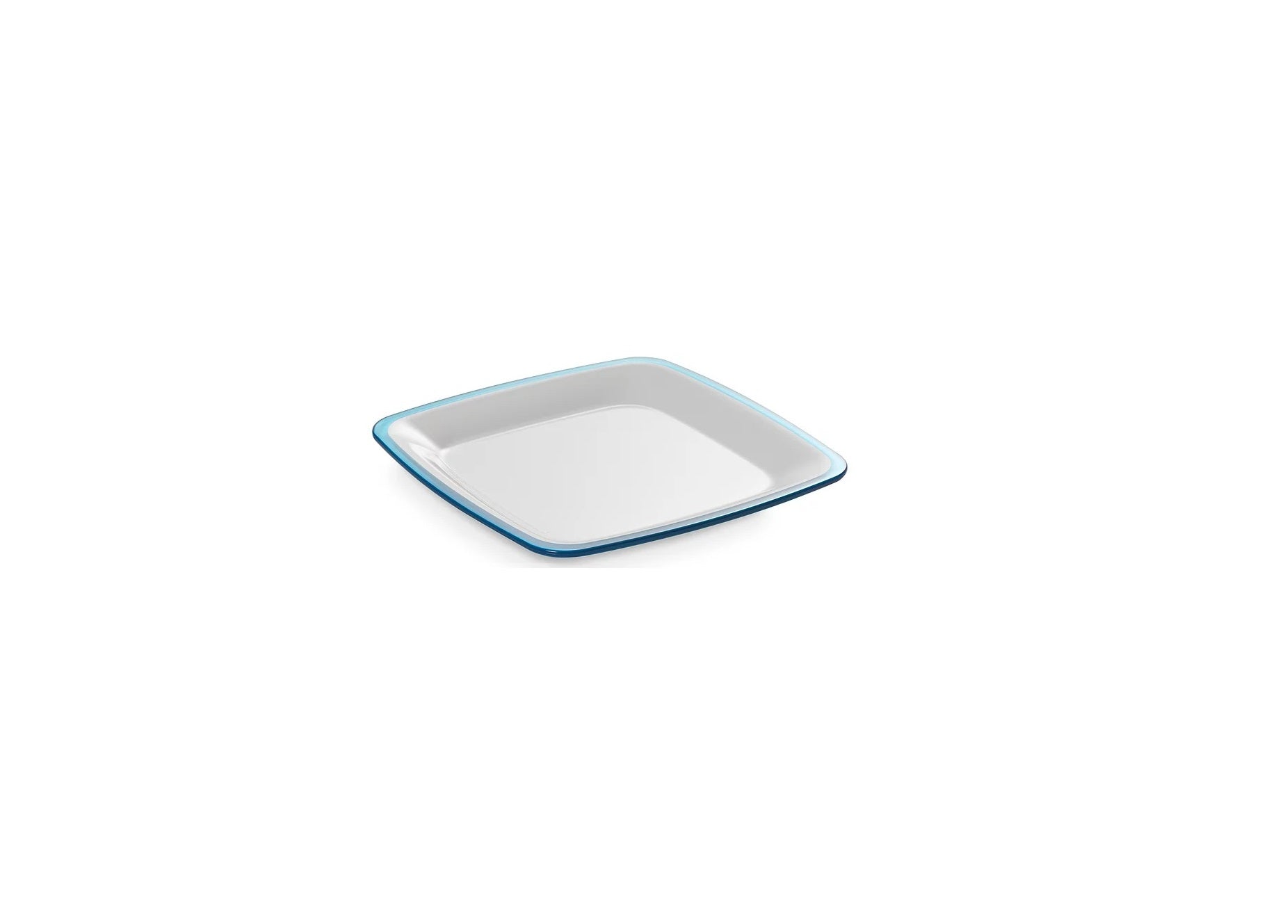 SQUARE Desert Plate 17cm - Turquoise - 3pcs