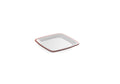 SQUARE Desert Plate 17cm - Red - 3pcs