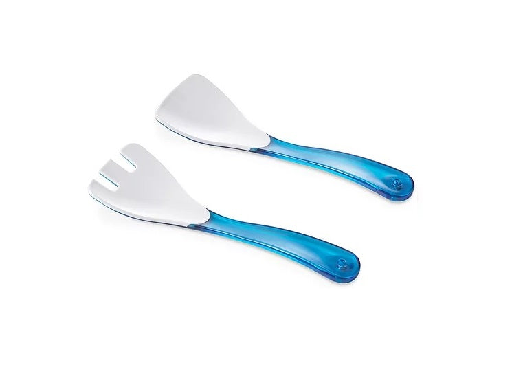 SQUARE Salad Servers - Turquoise