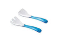 SQUARE Salad Servers - Turquoise