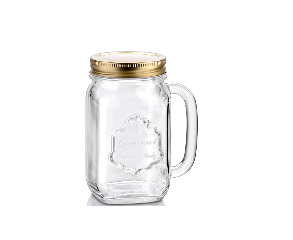 Mug/Jar Country 480 - Gold Lid