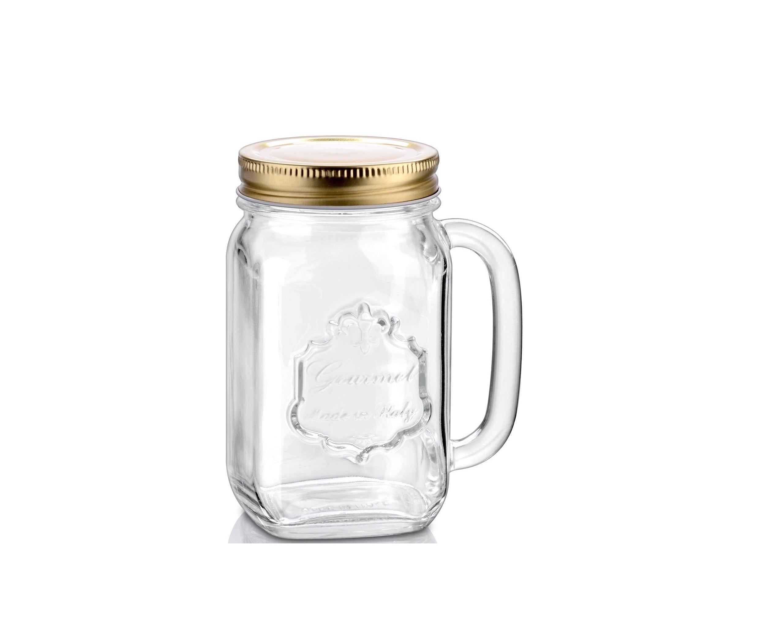 Mug/Jar Country 480 - Gold Lid