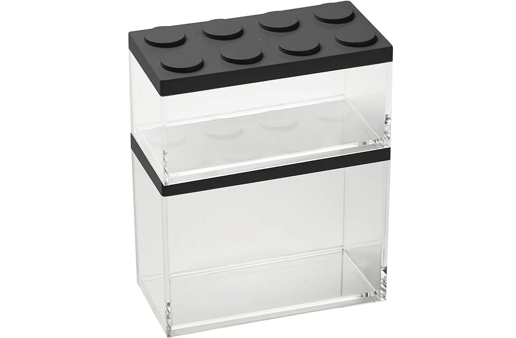 Brickstore set 2 Canister - 1lt.&2lt Capacity - Black