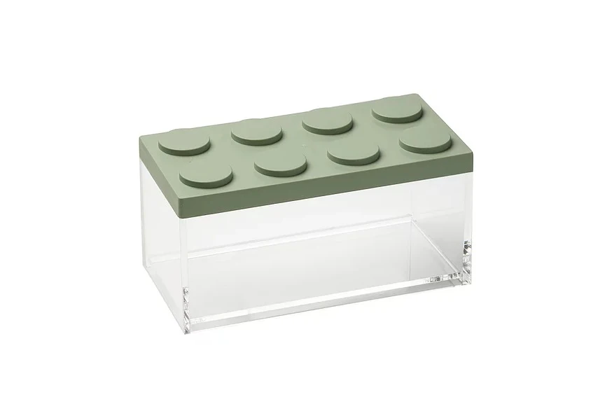 Brickstore Canister 10x20x10,5 cm.- 1,5 lt Capacity - Sage Green