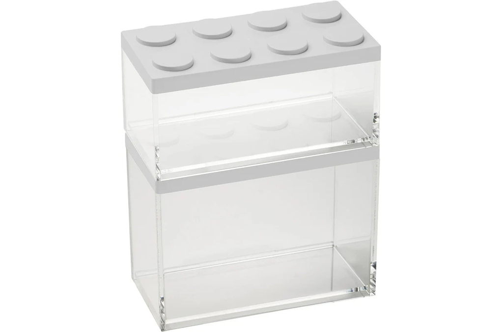 Brickstore set 2 Canister - 1lt.&2lt Capacity - White