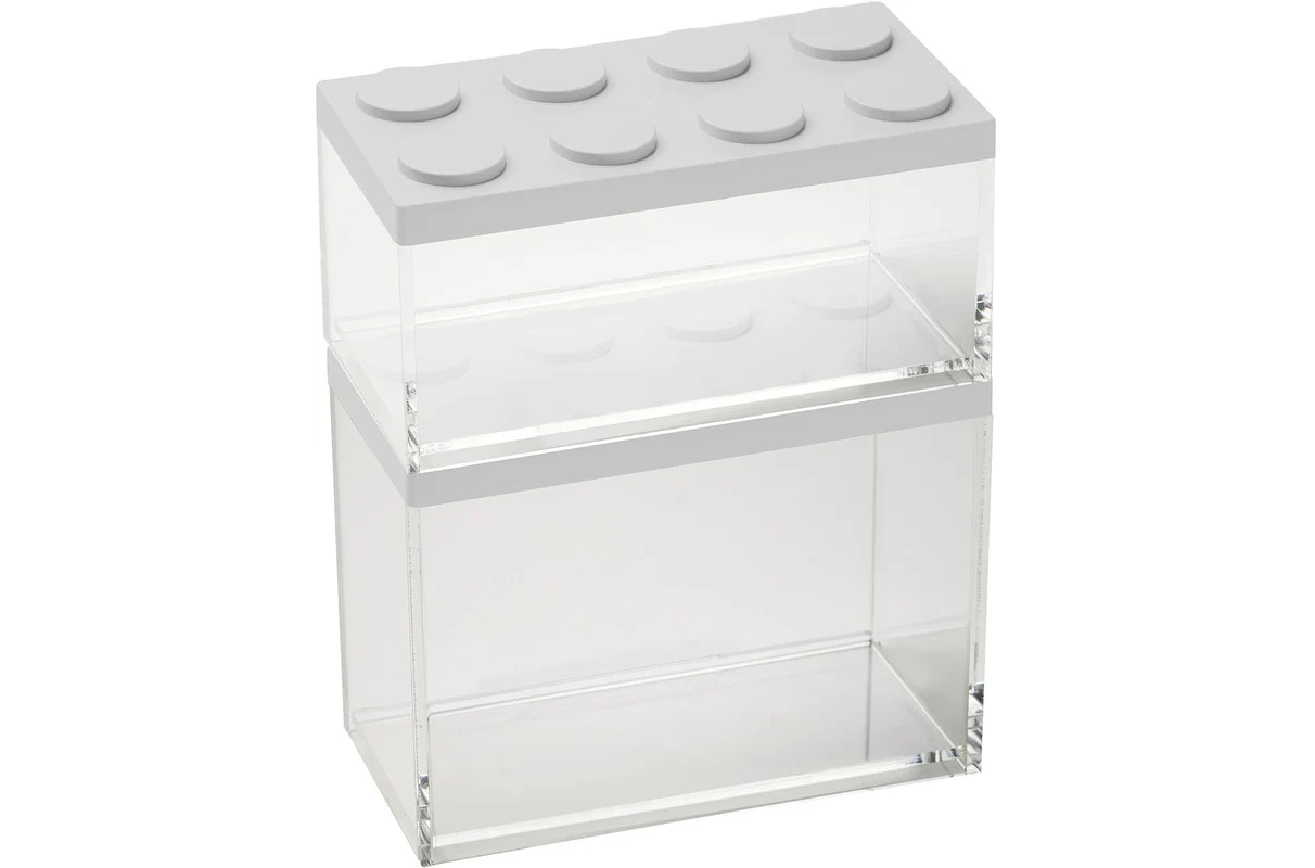 Brickstore set 2 Canister - 1lt.&2lt Capacity - White