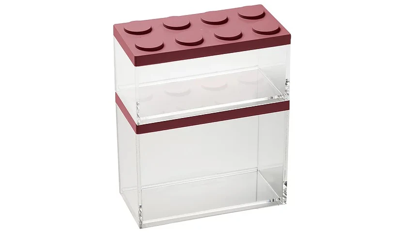Brickstore set 2 Canister - 1lt.&2lt Capacity - Red