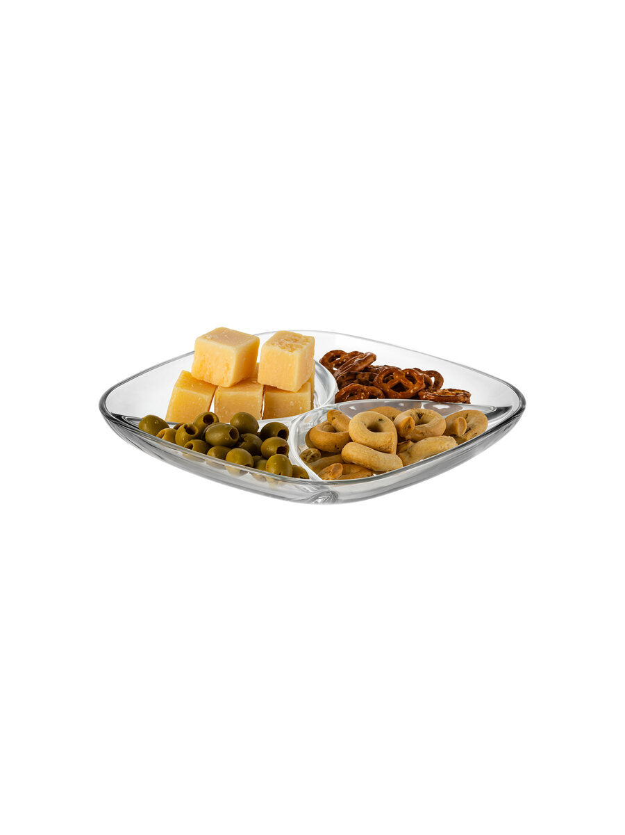 Palladio Glass appetizer tray 4 sections