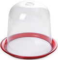 GLOBO Cake Tray 32.5cm with Tower Dome - Red