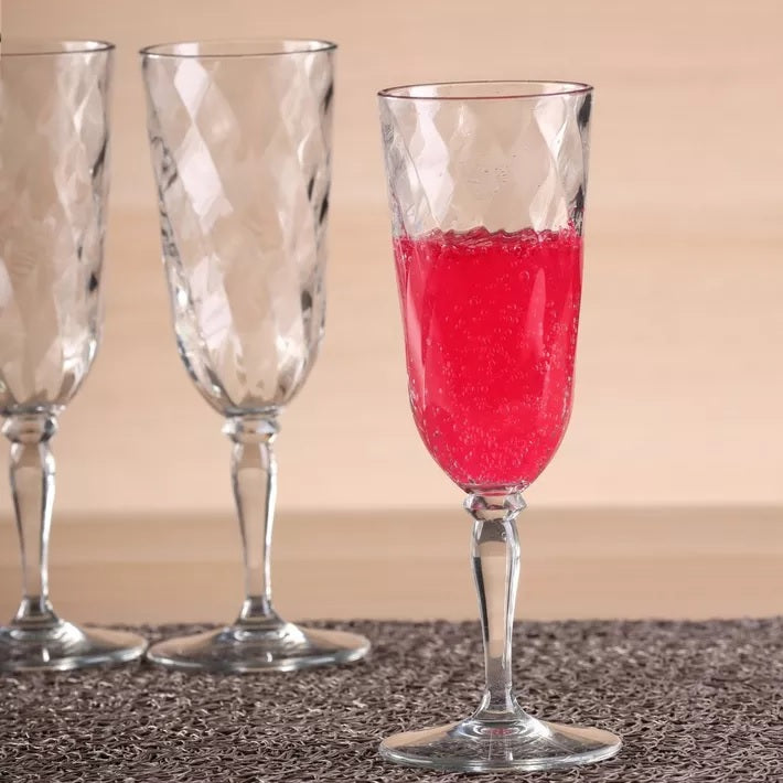 DIAMOND Flute 17.5cl - Assorted - 4pcs