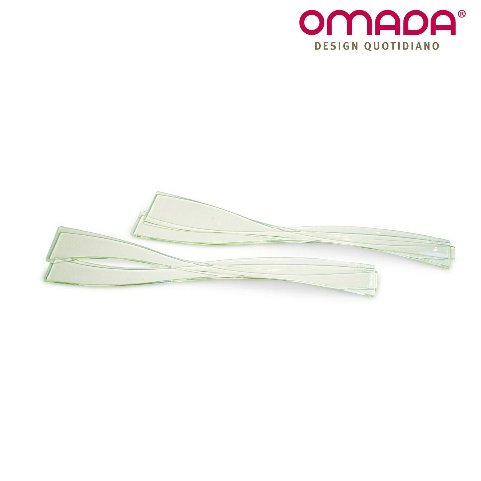 OYSTER Salad Servers - Light Green