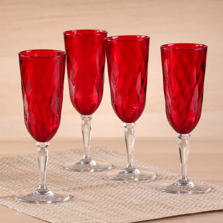 DIAMOND Flute 17.5cl - Assorted - 4pcs