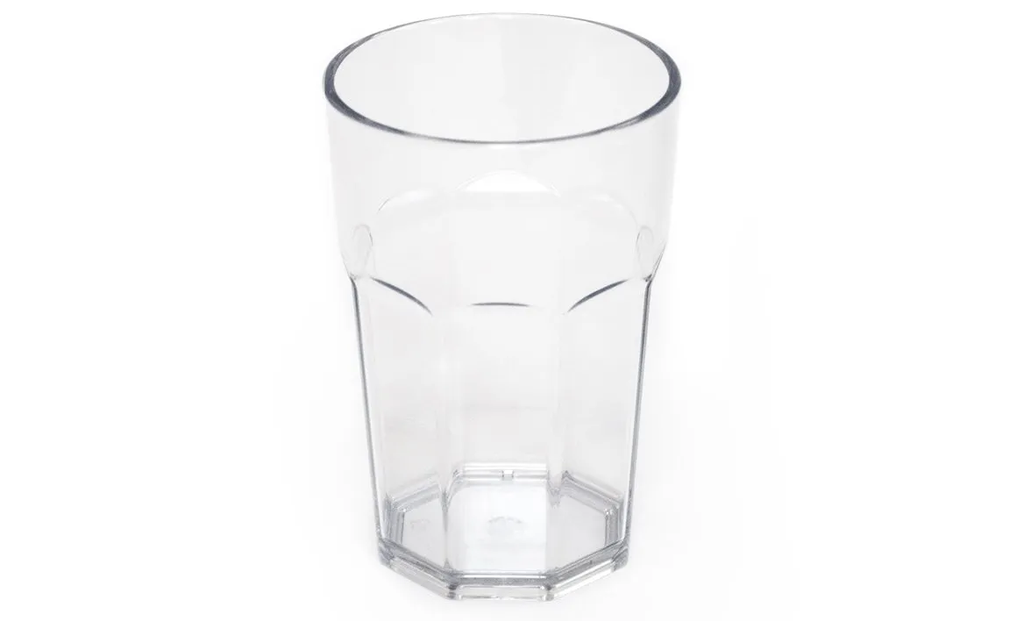HAPPY DRINK Octagonal H.B. 400ml - Clear - 6pcs