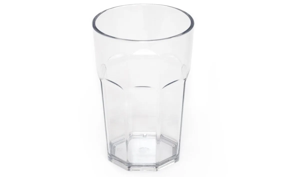 HAPPY DRINK Octagonal H.B. 400ml - Clear - 6pcs